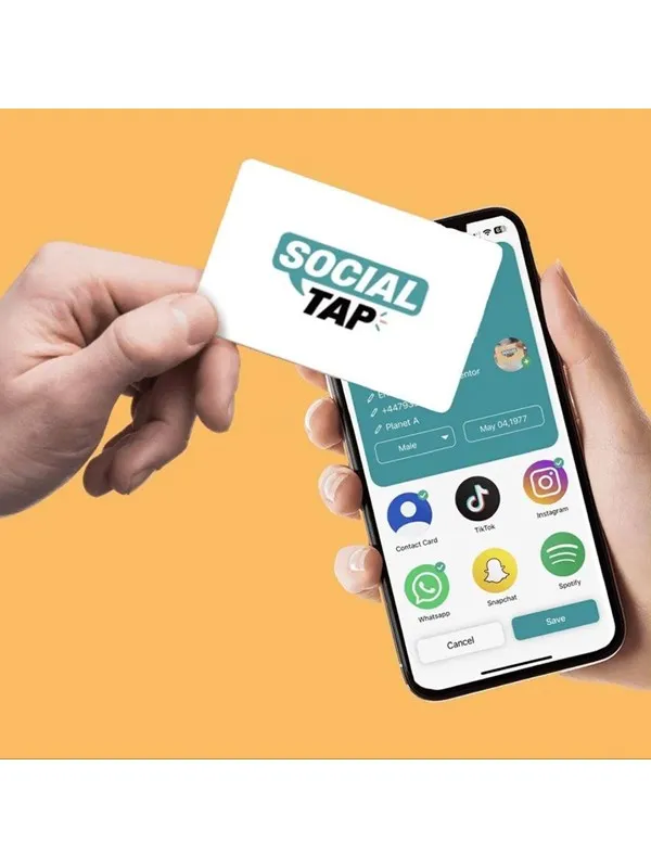 Mikamax Social Tap - White Card
