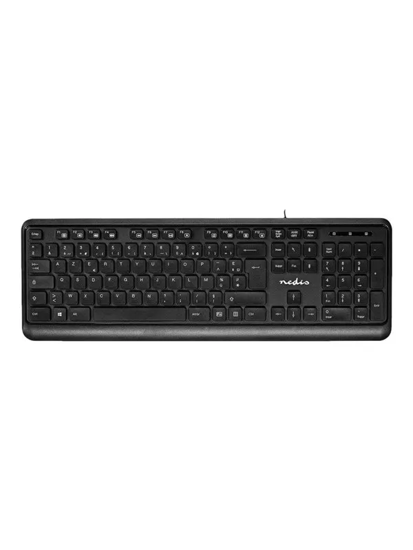 Nedis - keyboard - AZERTY - French - black - Tastatur - Fransk - Svart