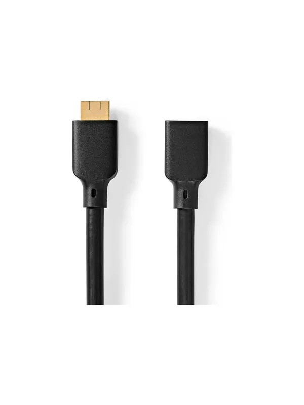 Nedis HDMI extension cable with Ethernet - 2 m
