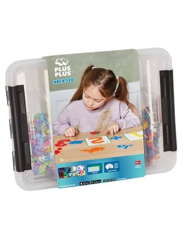 Plus-Plus - ABC & 123 Storage Box / 2000 pcs