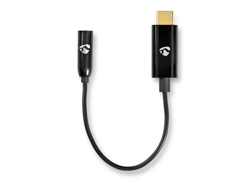 Nedis USB-C to headphone jack adapter - audio / USB - 15 cm