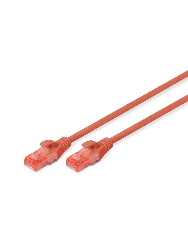 DIGITUS CAT 6 U-UTP Patch Cord - 5m - Rød - 5m
