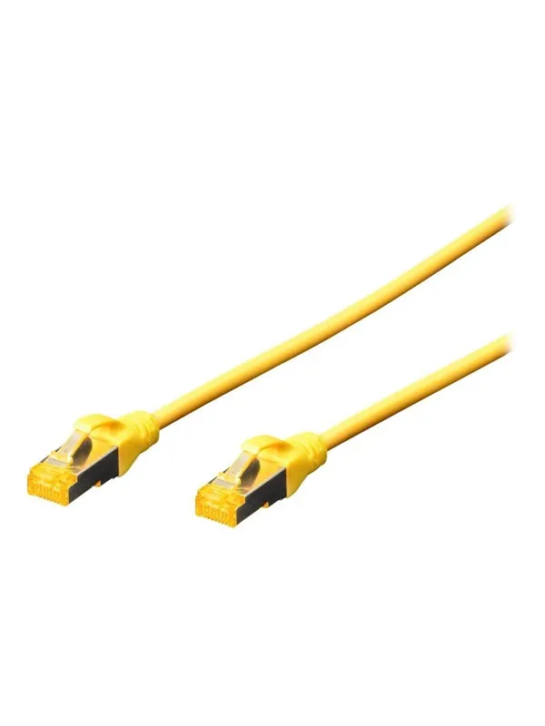 DIGITUS Professional patch cable - 25 cm - yellow - Gul - 0.25m