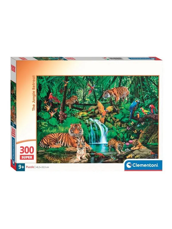 Clementoni Jigsaw Puzzle Super Color The Jungle Retreat 300pcs. Gulv