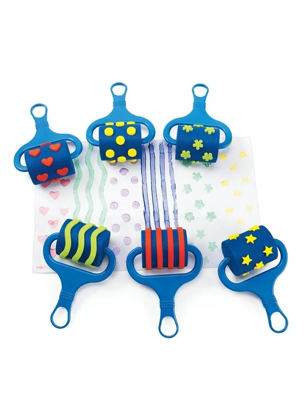 Colorations - Paint Rollers with Pattern Set of 6