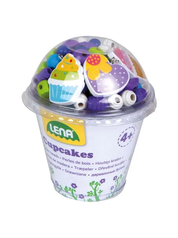 Jono Toys Lena Cupcake Wooden Beads Jewelry Making