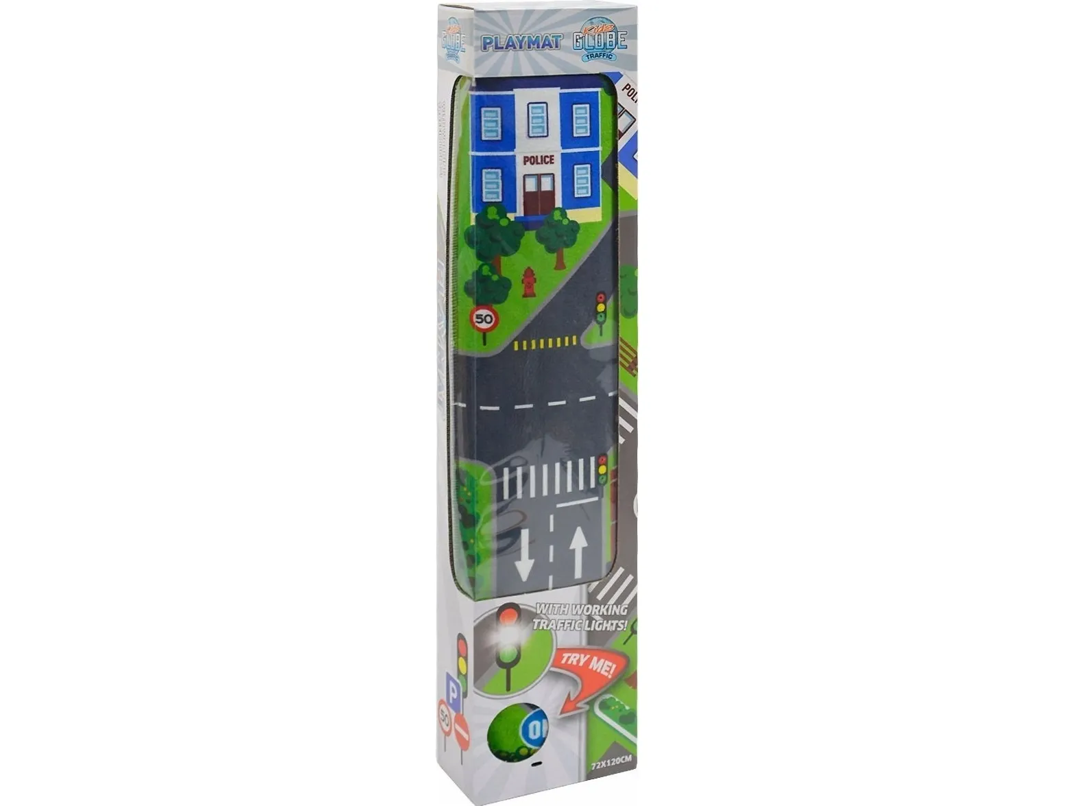 Kids Globe Play Mat Traffic with LED traffic light