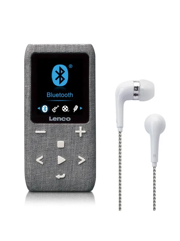 Lenco Xemio-861GY - MP3/MP4 Player with Bluetooth® 8GB Micro SD Card - Grey - MP3-spiller 8 GB