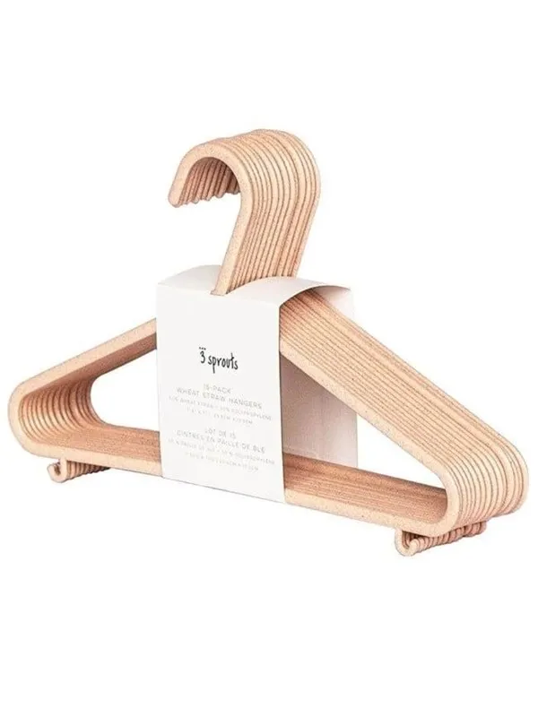 3 Sprouts - Hanger In Wheat Straw 15 pcs Rosa
