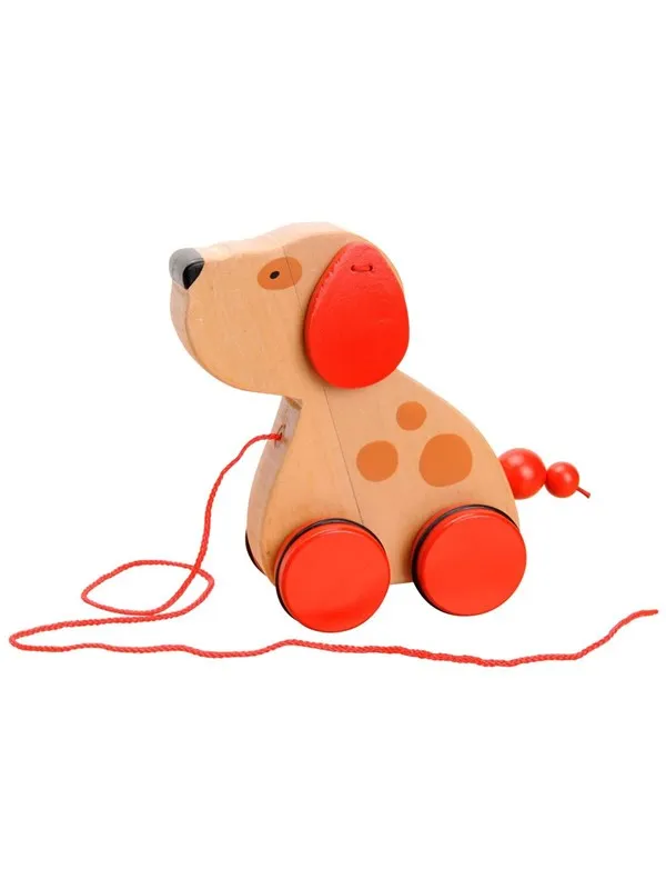 Goki Wooden Pull Animal Dog