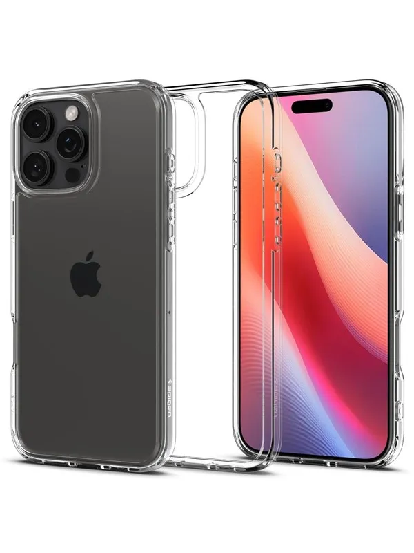 Spigen Crystal Hybrid - Crystal Clear - iPhone 16 Pro Max