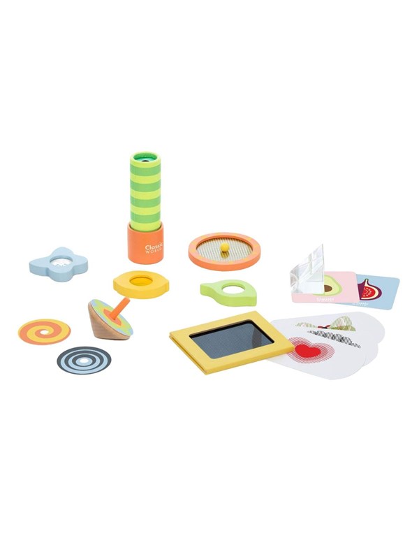 Classic World Optical Experiments Wooden Playset 16pcs.