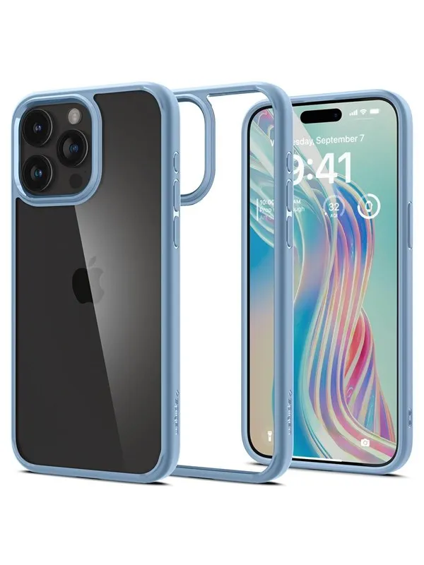 Spigen Crystal Hybrid - sierra blue - iPhone 15 Pro Max