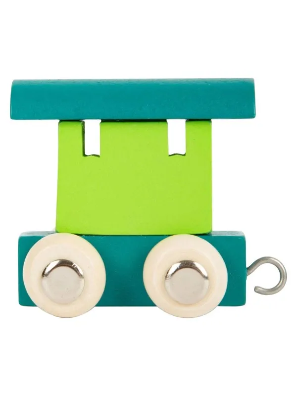 Small Foot - Wooden Letter Train Wagon Green