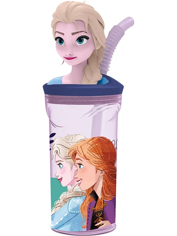 Euromic FROZEN II 3D figurine tumbler bottle 360 ml - NEW
