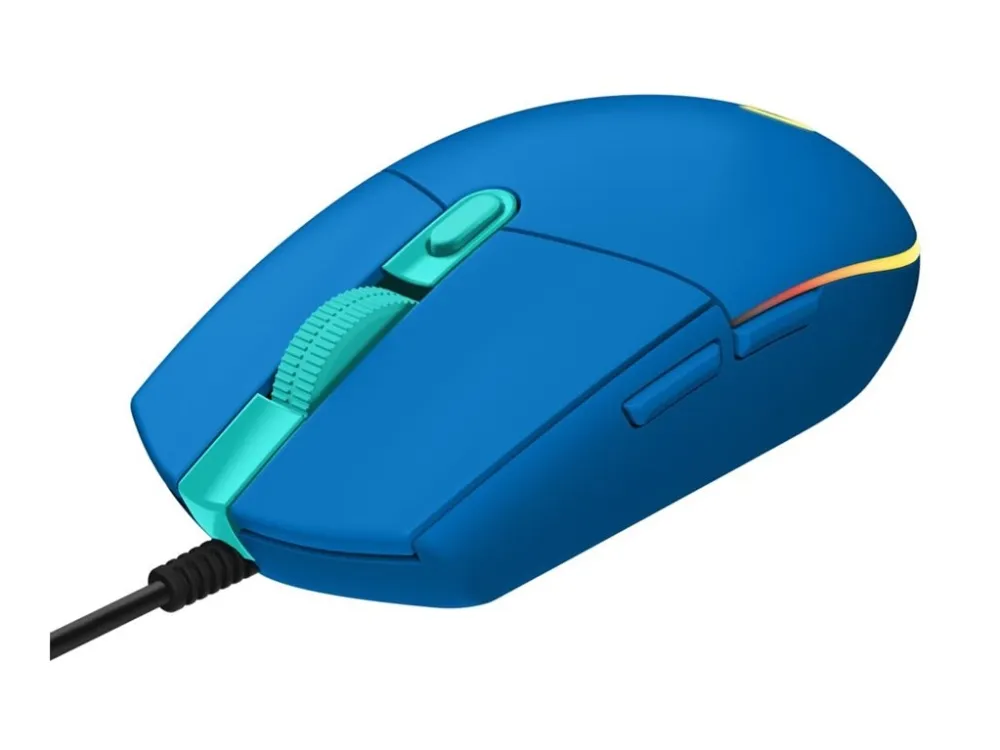 Logitech G203 LIGHTSYNC - Blue - Gaming mus - Optisk - 6 - Blå med RGB
