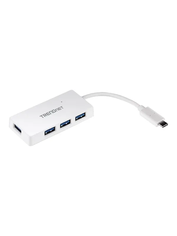 TRENDnet TUC-H4E - hub - 4 ports USB-hub - 4 porter - Hvit