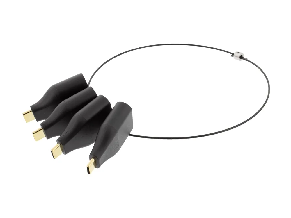 Deltaco Office USB-C ADAPTER RING mDP DP VGA