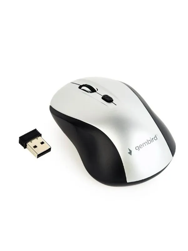 Gembird Wireless optical mouse 4B-02 - Mus - Optisk - 4 - Sølv