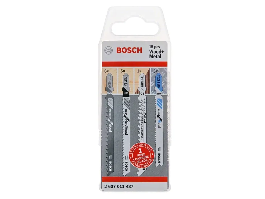 Bosch JSB 15-delers Wood and Metal-pakke