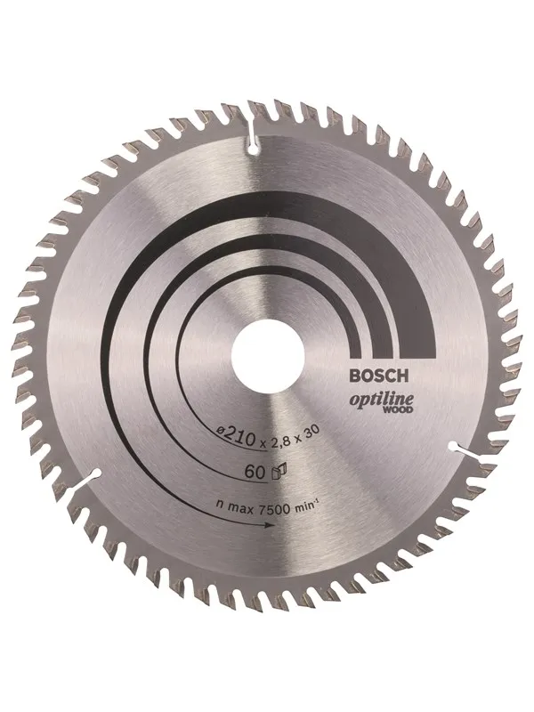 Bosch Sirkelsagblad Optiline Wood 210 x 30 x 2,8 mm, 60