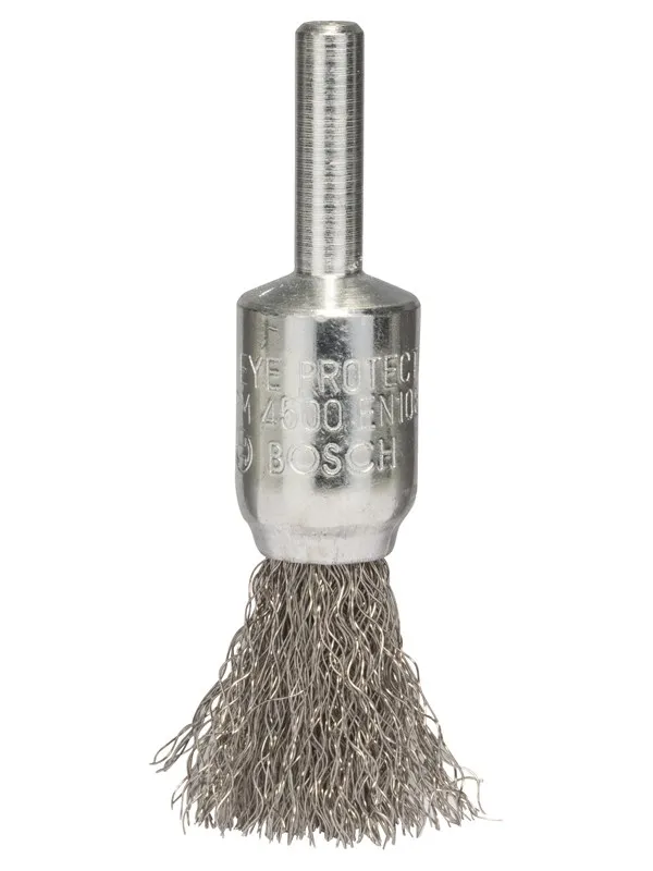 Bosch Penselbørste, krympet, 15 x 0,2 mm, rustfri 15 mm, 0,2 mm