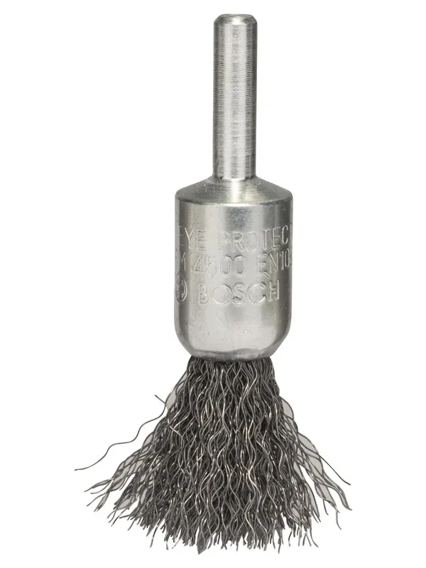 Bosch Penselbørste, krympet, 15 x 0,2 mm, stål 15 mm, 0,2 mm