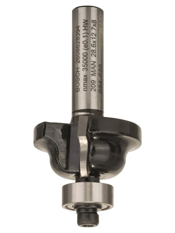 Bosch Kantfresejern B, 8 mm, R1 4 mm, B 8 mm, L 12,4 mm, G 54 mm 8 mm, R1 4 mm, B 8 mm, L 12,4 mm, G 54 mm