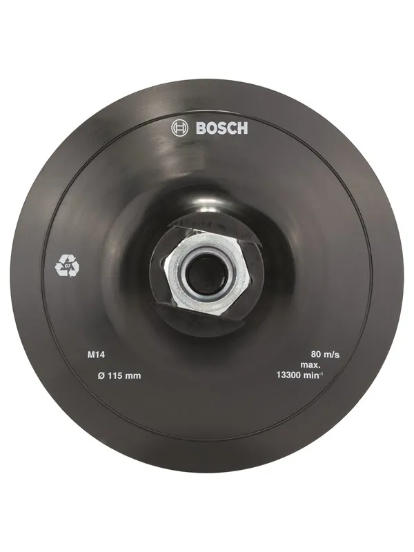 Bosch Slipetallerken med borrelås, 115 mm 115 mm, 13 300 o/min