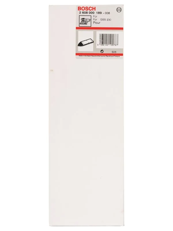 Bosch Slipesåle forlenget 185 x 93 mm