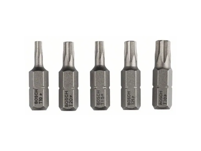 Bosch 5-delers skrutrekkerbits-sett, ekstra hard (Torx®) T 10; T 15; T 20; T 25; T 30; 25 mm
