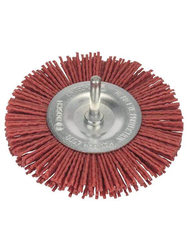 Bosch Skivebørster til bormaskiner - nylontråd med korundslipemiddel K80, 100 mm Diameter = 100 mm