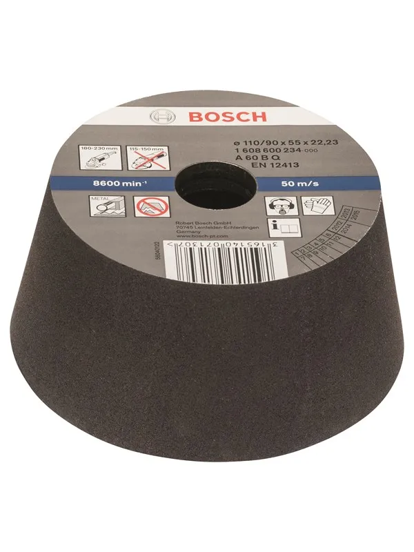 Bosch Slipekopp, koniske - metall/støpegods 90 mm, 110 mm, 55 mm, 60