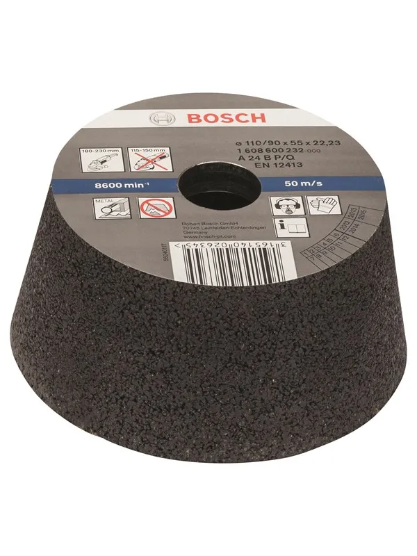 Bosch Slipekopp, koniske - metall/støpegods 90 mm, 110 mm, 55 mm, 24