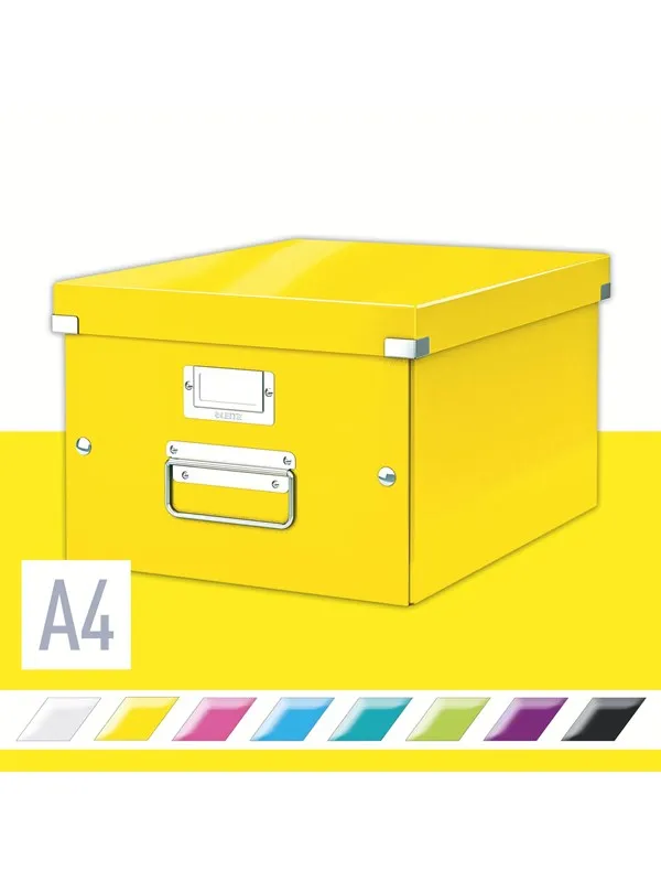 Leitz Oppbevaringsboks Click & Store  WOW Medium Gul