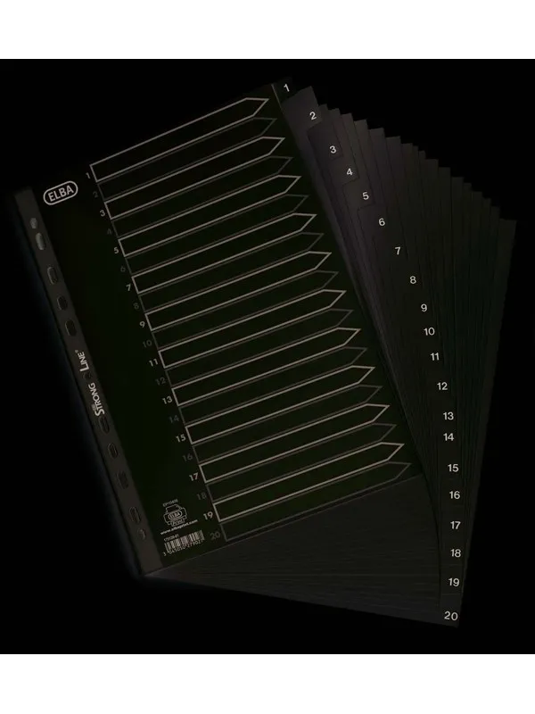 Oxford  Strong-Line Register A4 Pp Hvitt 1-20, Hvit