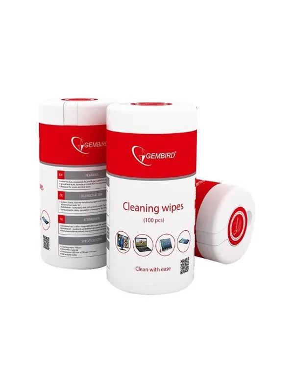 Gembird Wipes for cleaning TFT/LCD/ screens  (100PC