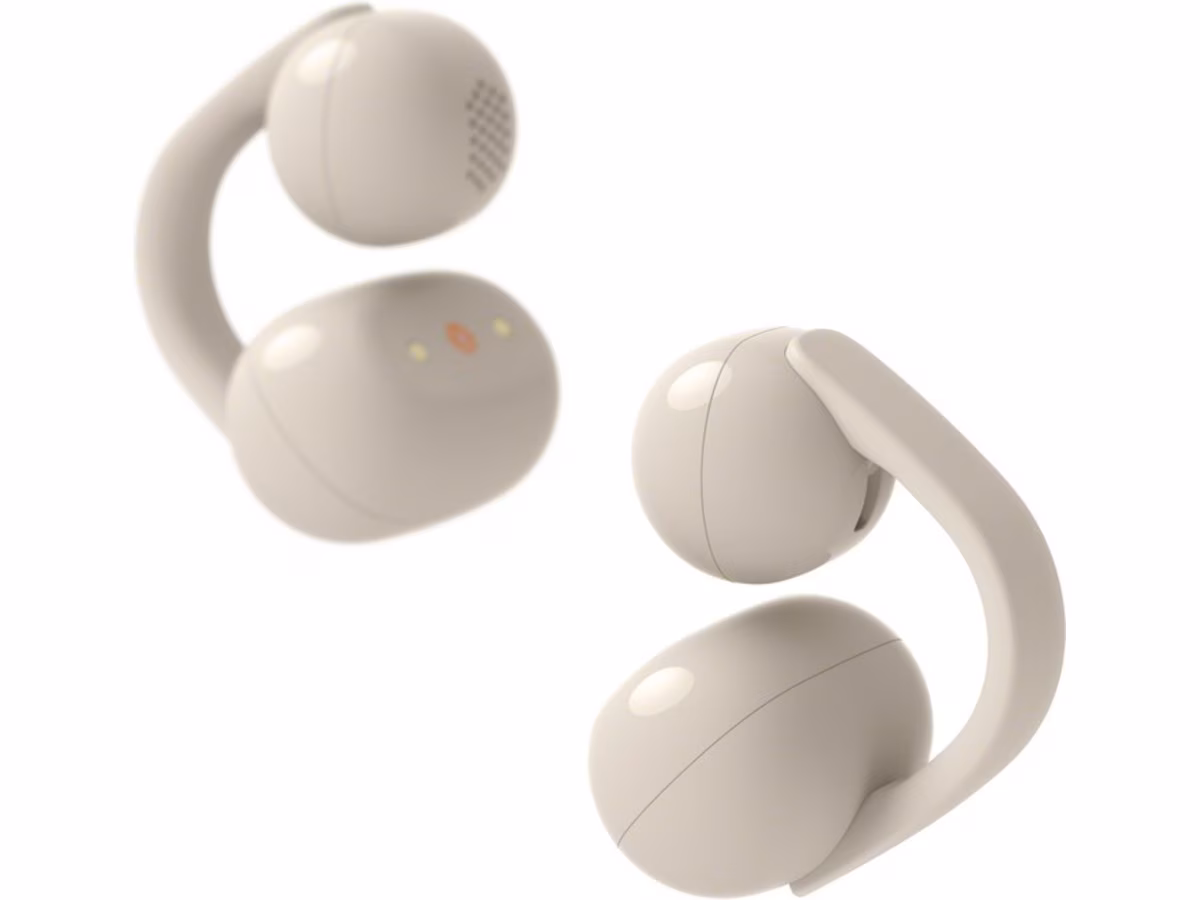 Sony LinkBuds Clip åpne øretelefoner (gråbeige)