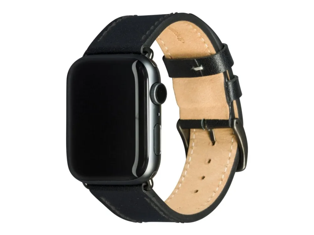 dbramante1928 Copenhagen - Watch Strap 44mm - Black/Space Grey