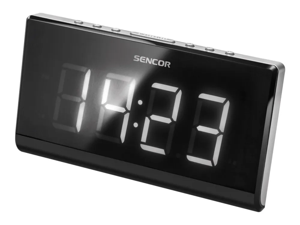 Sencor SRC 340 - clock radio - FM - Svart