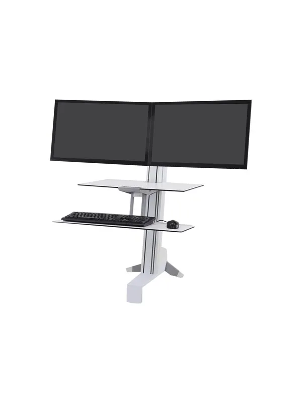 Ergotron WorkFit-S Dual Workstation with Worksurface Standing Desk