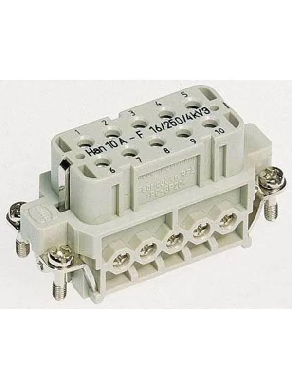 Harting Han A 10 pos female insert screw