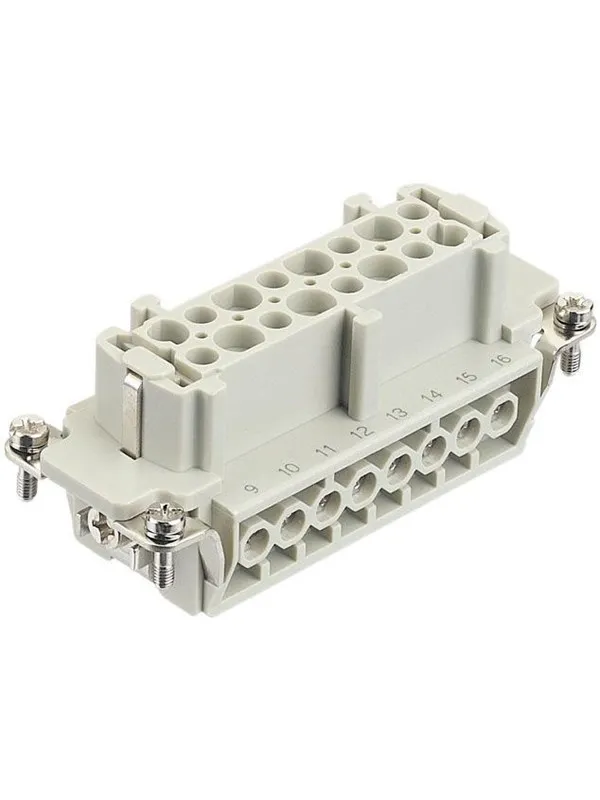 Harting Han E 16 pos female insert screw