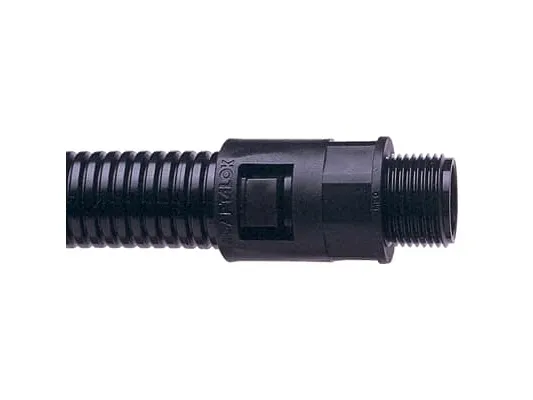 ABB Straight fitting 21 sl m20 black al21/m20/a/bl