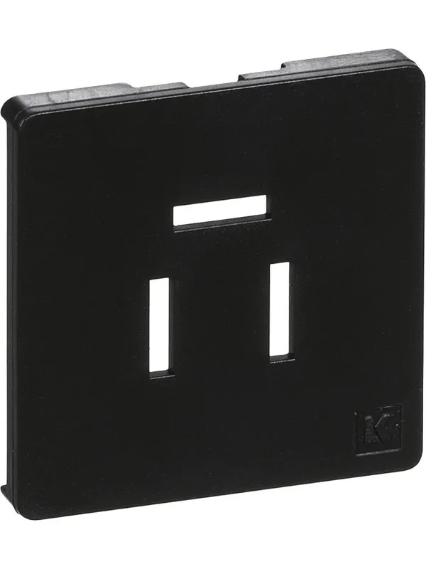 LK fuga cover for telefonoutlet 3-pol 1 modul dark grey