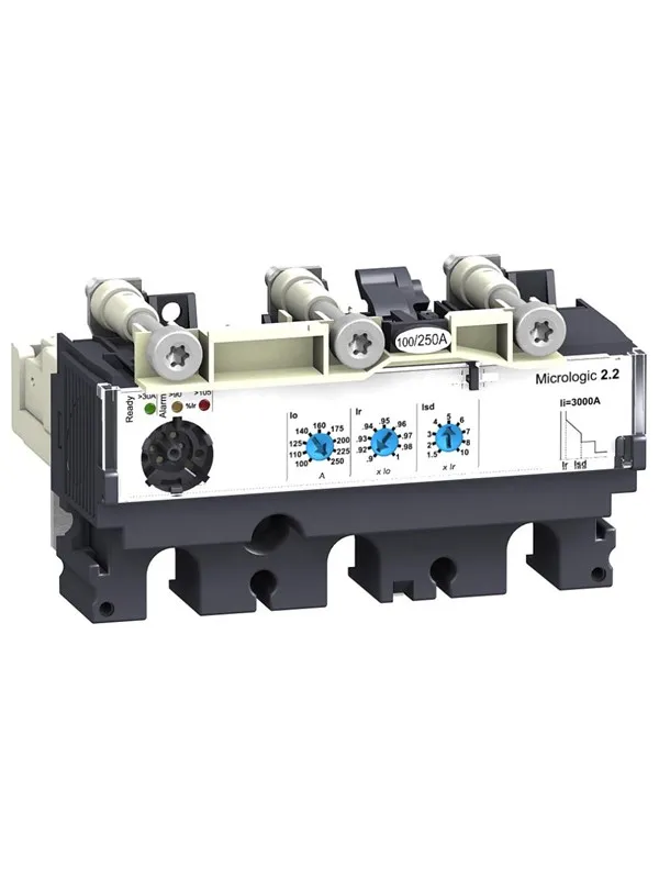 Schneider Electric 3p3t micrologic 2.2 250a trip unit