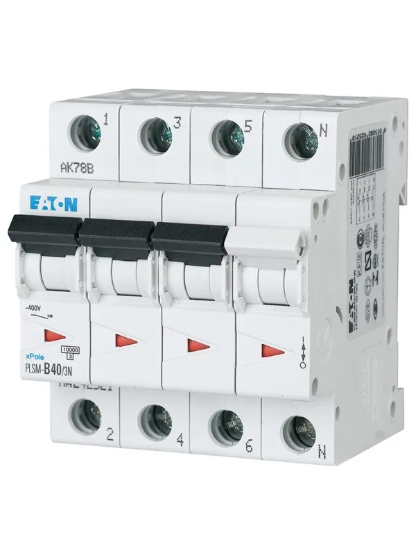 Eaton Pls6-c40/3n-mw - miniature circuit breaker mcb