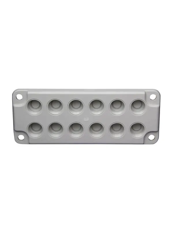 FIBOX Cable gland plate set mb10014-pm complete.