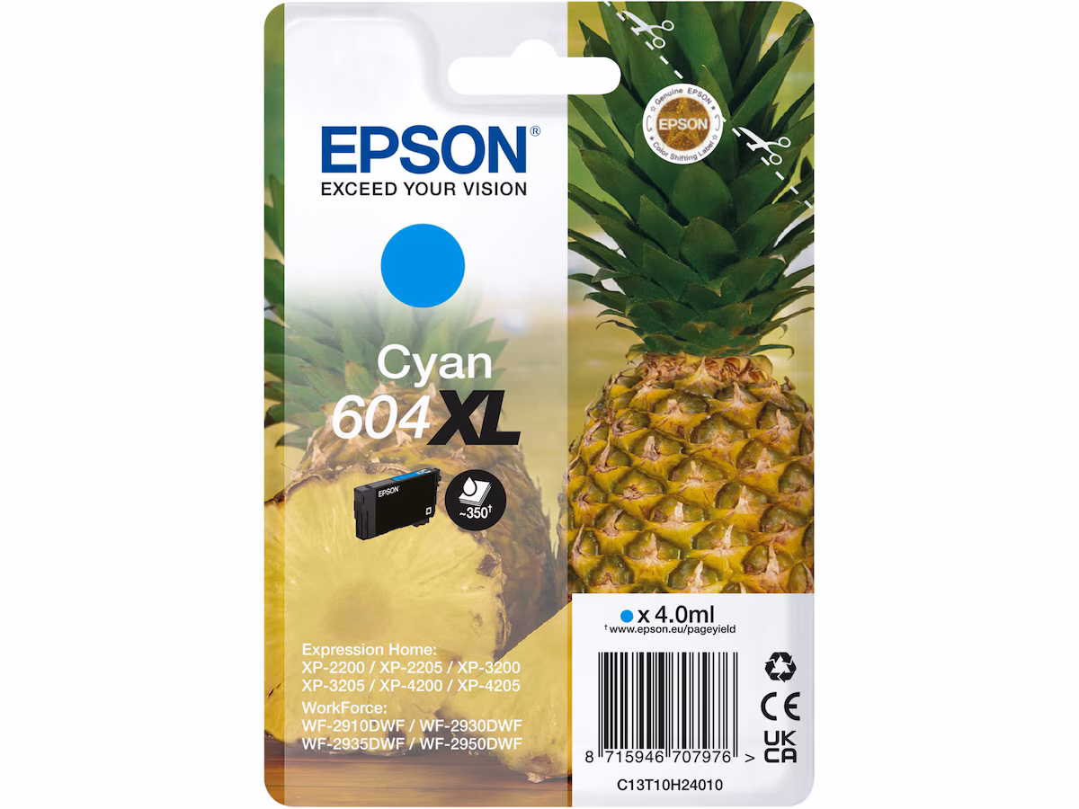 Epson blekk 604 XL cyan