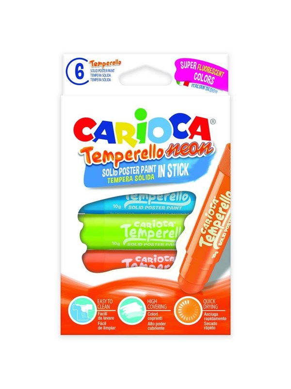 Carioca Temperello Neon. 6 pcs.